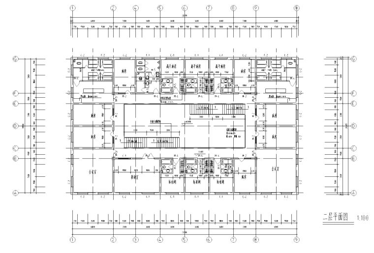 医院室内设计方案施工图资料下载-[西藏]某医院二层门诊楼室内设计施工图