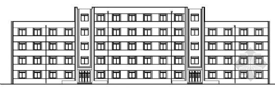5层宿舍框架建筑施工图资料下载-某五层宿舍楼建筑施工图