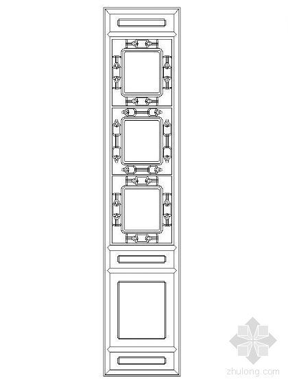 屏风隔断CAD资料下载-中式隔断屏风图块籍