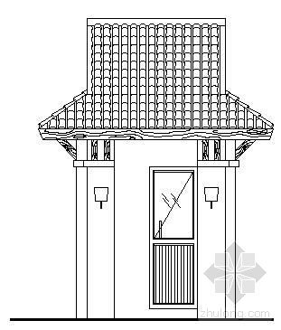 ArtDeco建筑岗亭资料下载-小区岗亭施工详图