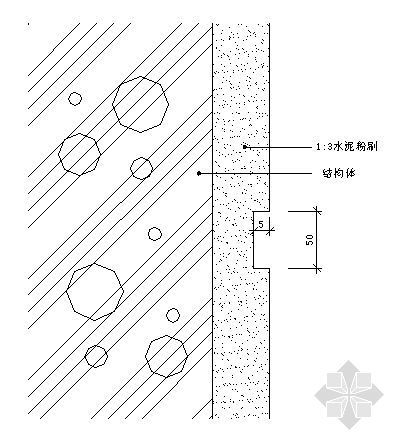 锯槽法资料下载-粉刷锯缝详图