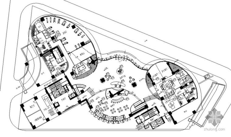 施工图纸1600资料下载-[珠海]1600㎡住客会所施工图