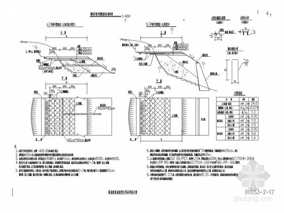 高速公路陡坡路堤及填挖交界处理设计图-陡坡路堤或填挖交界处理设计图1 