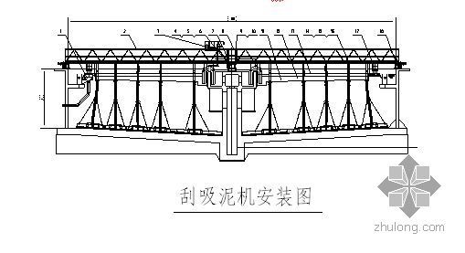 污水处理厂二沉池施工方案资料下载-秦皇岛某污水处理厂沉淀池刮吸泥机施工方案