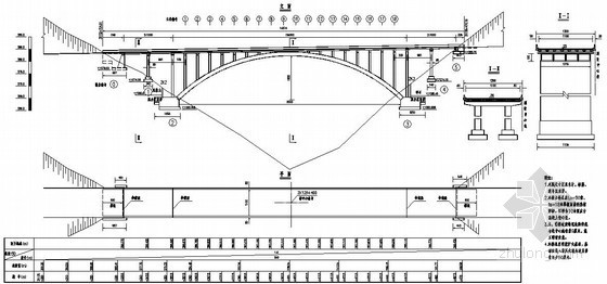 景观拱桥全套图纸资料下载-1-90米箱型拱桥全套设计图纸