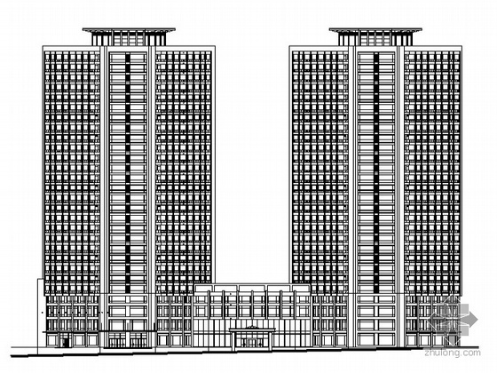 住宅商业CAD效果图资料下载-某现代小区住宅建筑方案设计（含效果图及户型平面）