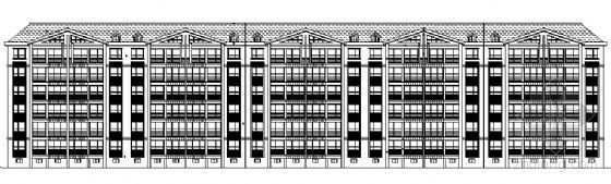 住宅楼六层框架建筑图资料下载-某六层住宅楼建筑方案图