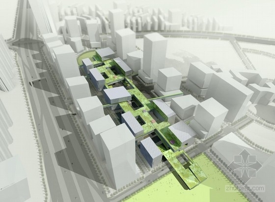 深圳软件基地资料下载-[深圳]高层金属网立面企业办公基地建筑设计方案文本