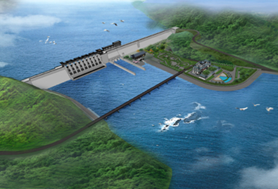 拦河坝组成资料下载-双峰寺水库大坝主体完工，京津将再添一个大水盆