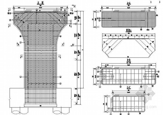 柱式桥墩钢筋图资料下载-互通主线高架桥桥墩钢筋构造节点详图设计