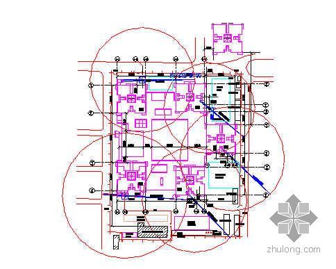 住宅楼电气布置图资料下载-某住宅楼群塔平面布置图及施工详图