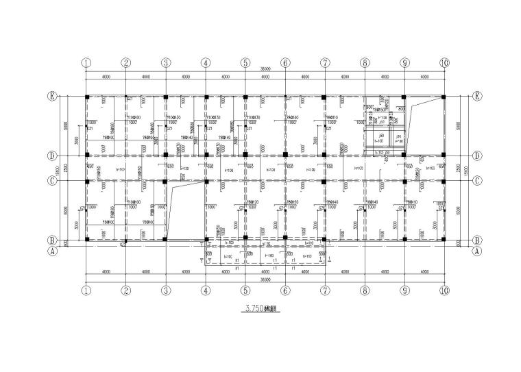 6层框架结构办公楼建筑图资料下载-[洛阳]3层框架结构法庭办公楼建筑结构施工图（2016）