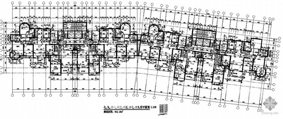 某二十五层住宅楼建筑结构水暖电施工图- 