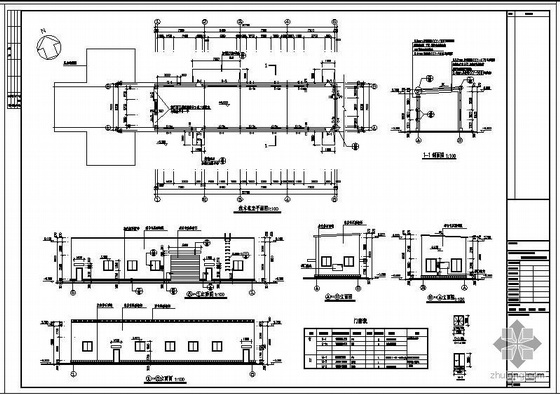 木檩条图集资料下载-满洲某木材加工基地选木机室钢结构设计图