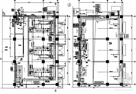 锅炉房管道布置平面图资料下载-某厂房锅炉房管道布置图