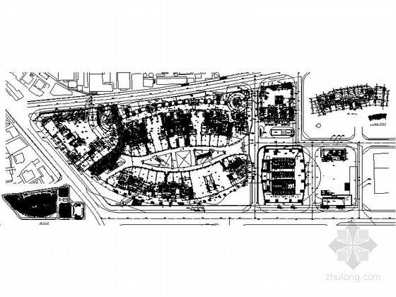 [深圳]某98层商业综合体建筑施工图（439米）-首层平面图