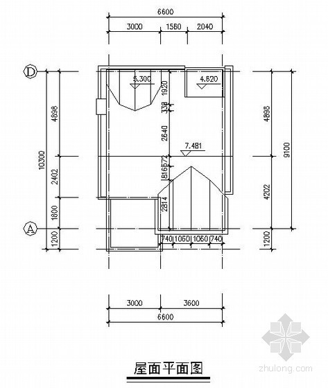 二层别墅cad结构设计图资料下载-某两层砖混别墅结构设计图