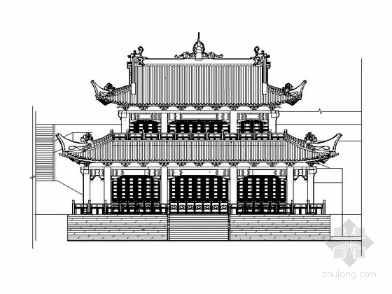 观音平面cad素材资料下载-[重庆]著名观音寺迁建建筑施工图（知名设计院）