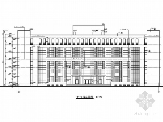 一层层办公楼建筑图资料下载-[河南]六层框架结构旅游区办公楼建筑结构施工图（辅楼两层）