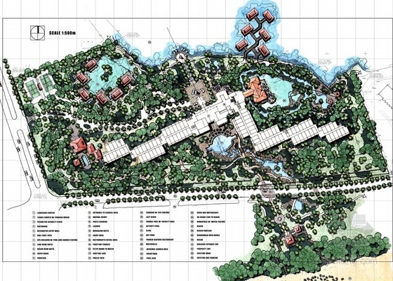 现代中式度假酒店方案资料下载-[三亚]热带滨海风情度假酒店景观设计方案