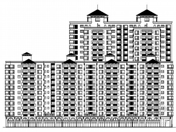 居住区11层施工图资料下载-[深圳]某居住区商住楼建筑施工图