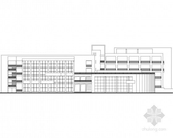 学生作业展厅资料下载-[广东]某医学院四层学生活动中心建筑施工图