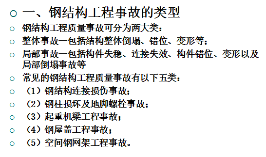 钢结构倒塌事故案例资料下载-[全国]钢结构工程事故分析与处理（共53页）