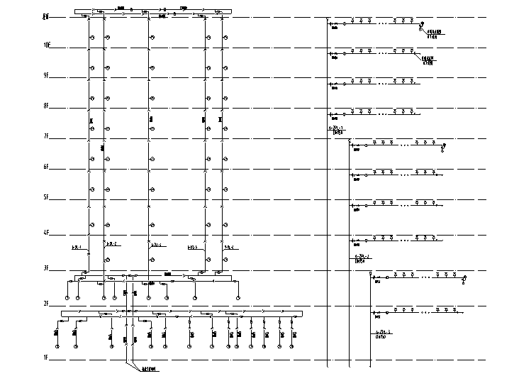 室外卫生间给排水施工图资料下载-广东省经济发展中心给排水施工图（结构、建筑、电气、暖通）