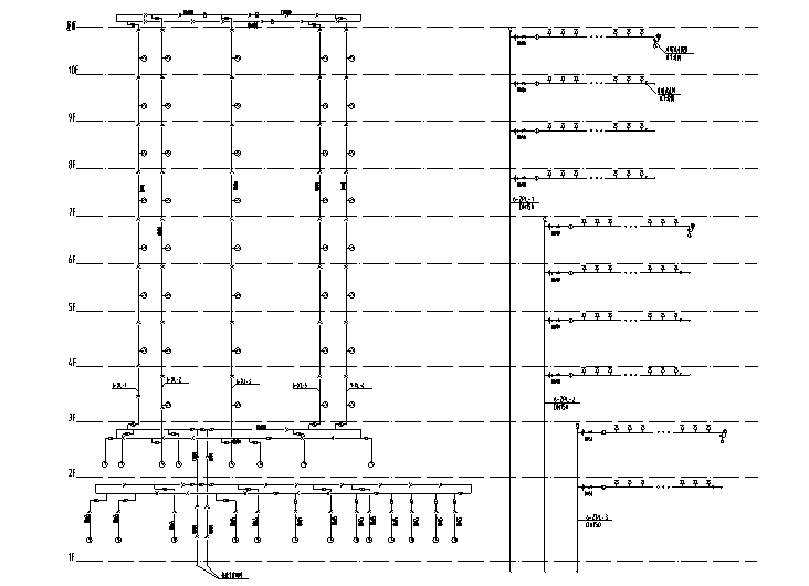 广东省见证取样资料下载-广东省经济发展中心给排水施工图（结构、建筑、电气、暖通）