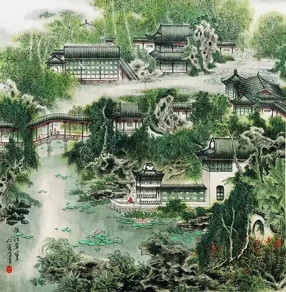 中式小区风格园林景观资料下载-[经典]园林景观设计，我只服中国的！！