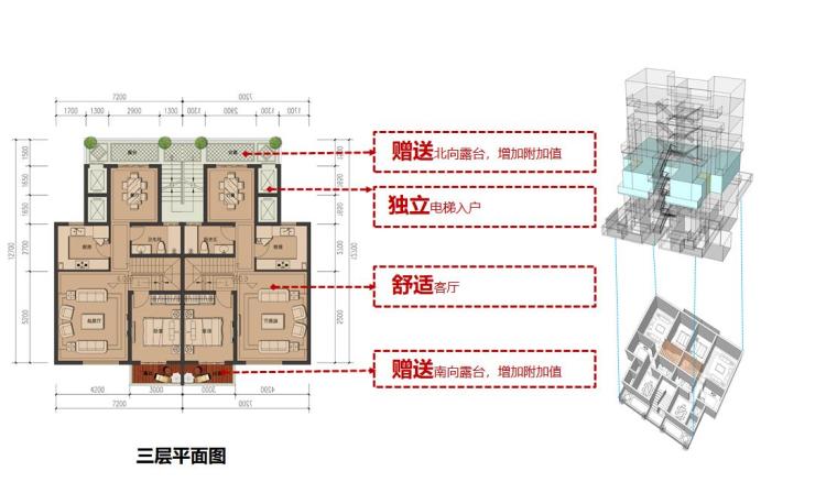 [上海]绿地嘉定菊园居住小区项目汇报方案文本（PPT+132页）-三层平面图