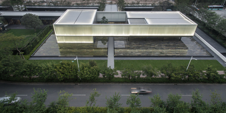 苹果新总部室内设计资料下载-[广东]万科深圳湾超级总部基地城市展厅·深圳华汇设计