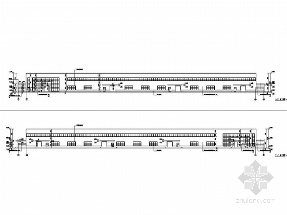 12米跨门式钢架结构图纸资料下载-30米跨门式刚架结构科技创业孵化园厂房结构施工图（含建筑图）