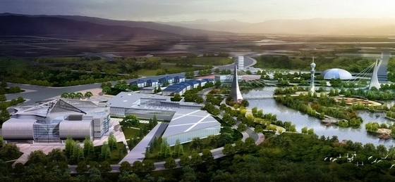 [四川]综合多地块滨河城市沿线景观规划设计方案-景观效果图