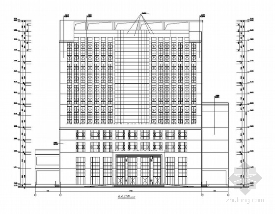 10层建筑结构图资料下载-[贵州]12层框架结构办公楼结构图（含建筑图）