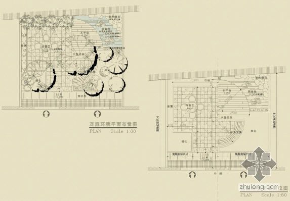 别墅小型花园设计资料下载-某别墅花园设计图3