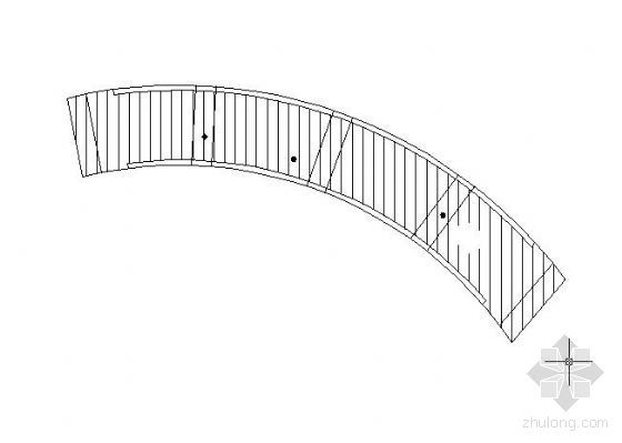 弧形桁架建筑施工图资料下载-弧形小桥施工图