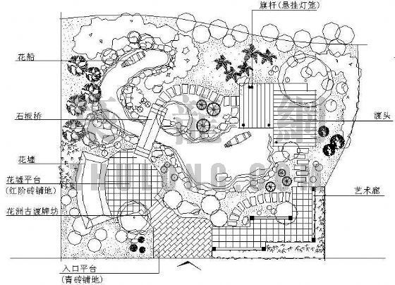 景点施工图资料下载-“花洲古渡”景点建造施工图