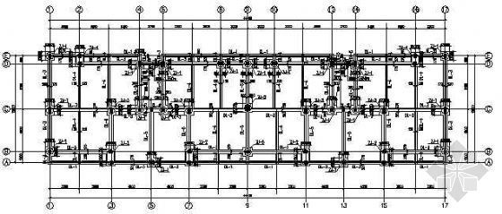 天津框架结构图纸资料下载-某六层框架结构图纸