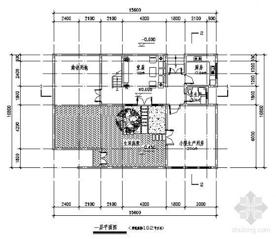 某三层小康农居住宅区近远期规划设计方案图（获奖作品）-2