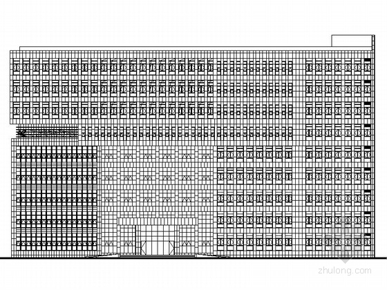 6层建筑施工图算量广东资料下载-[广东]某九层办公楼建筑施工图