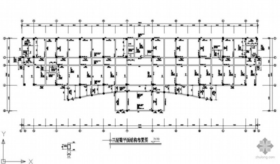十七层办公楼结构施工图资料下载-某七层框架结构办公楼施工图