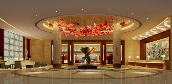 4层现代简约风格酒店资料下载-[江西]高档奢华国家四星级综合性商务酒店设计方案图