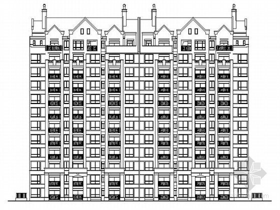 11层住宅剖面图资料下载-[上海]11层现代风格高层住宅楼建筑设计施工图