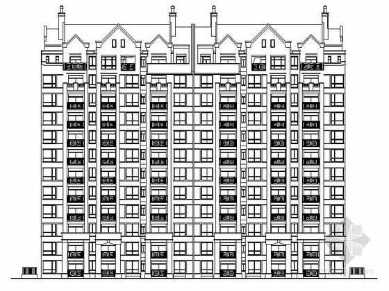 上海建筑设计施工说明资料下载-[上海]11层现代风格高层住宅楼建筑设计施工图