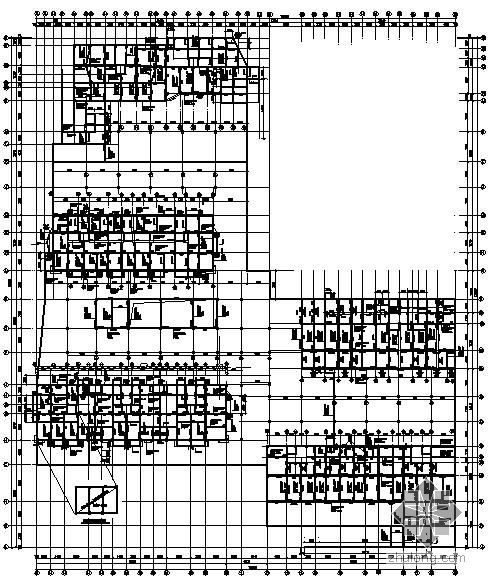 地下室防水板结构图纸资料下载-某小高层地下室结构图纸