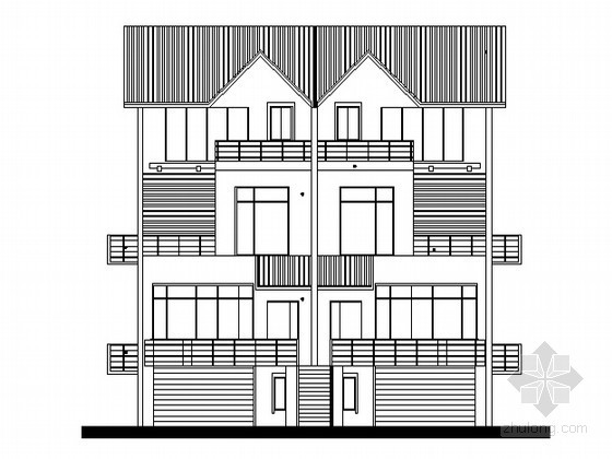 住宅单体设计要求资料下载-某townhouse住宅单体设计方案六