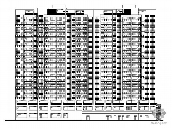 油毡瓦住宅建筑施工图资料下载-某十七层住宅建筑施工图