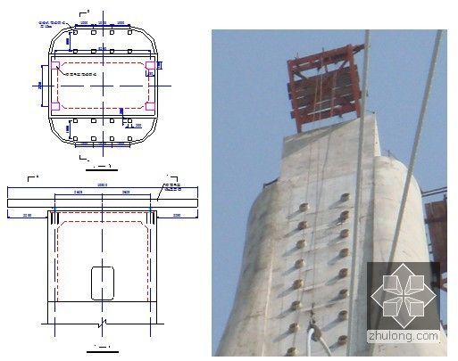 桥梁钢箱梁及斜拉索安装施工方案（41页）-塔顶吊装支架