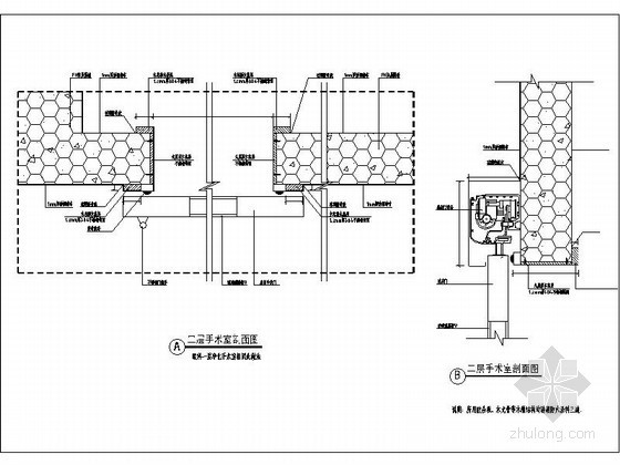 电子感应门安装工艺资料下载-手术室感应门详图